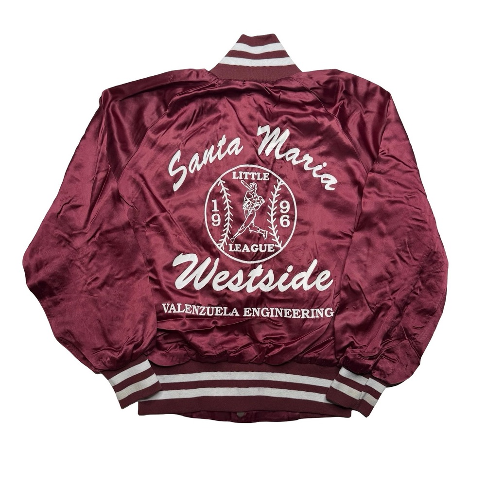 Vintage 90s Santa Maria Westside little league baseball nylon jacket